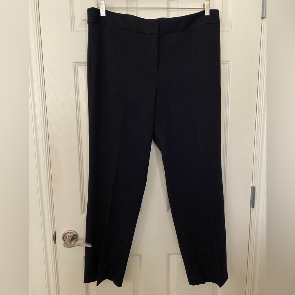 Talbots Elegant Black Straight Leg Trousers